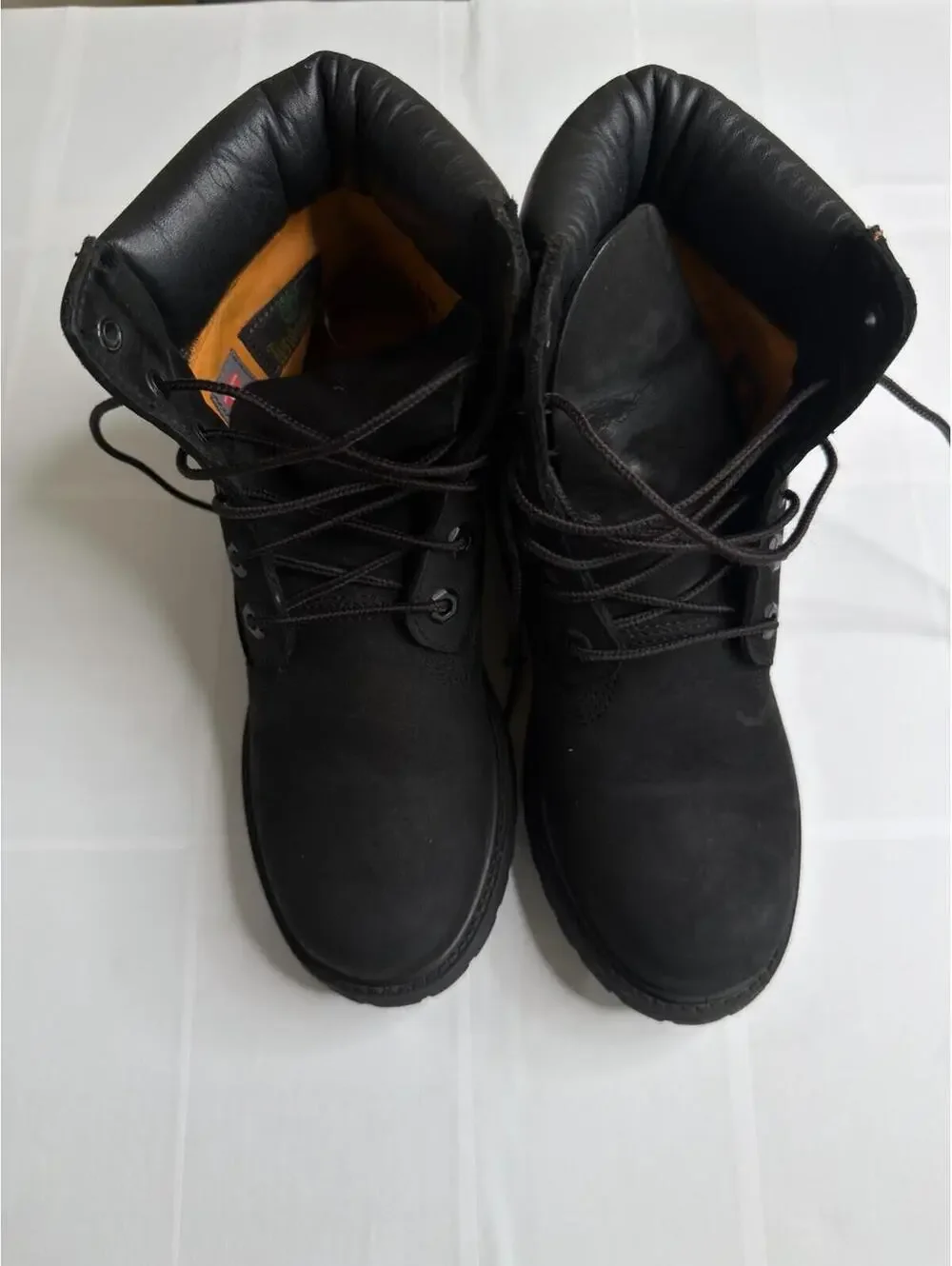 Size 6.5 Timberland Premium 6 Inches Waterproof Boots Black Leather Men’s